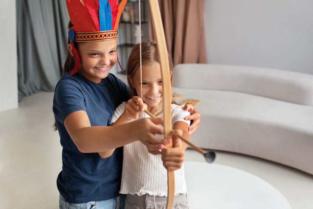 Wystarczy pomysł lub temat. Historia powstaje w trakcie zabawy.